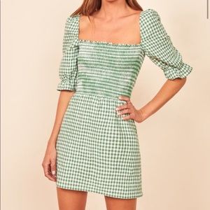 NWT Reformation Cerise Dress in Palms